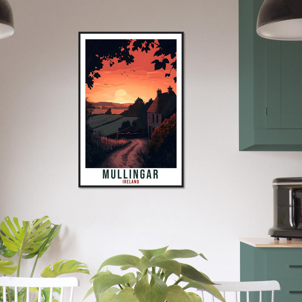 Mullingar Travel Print Ireland Home Decor Mullingar Wall Art Gift Wall Hanging Art Lover Mullingar Irish Artwork Travel Poster Ireland Art