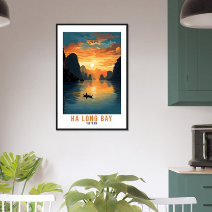 Ha Long Bay Travel Poster Wall Art Ha Long Bay Wall Hanging Thailand Gift Holiday Print Art Print Ha Long Bay Travel Poster Ha Long Bay Gift