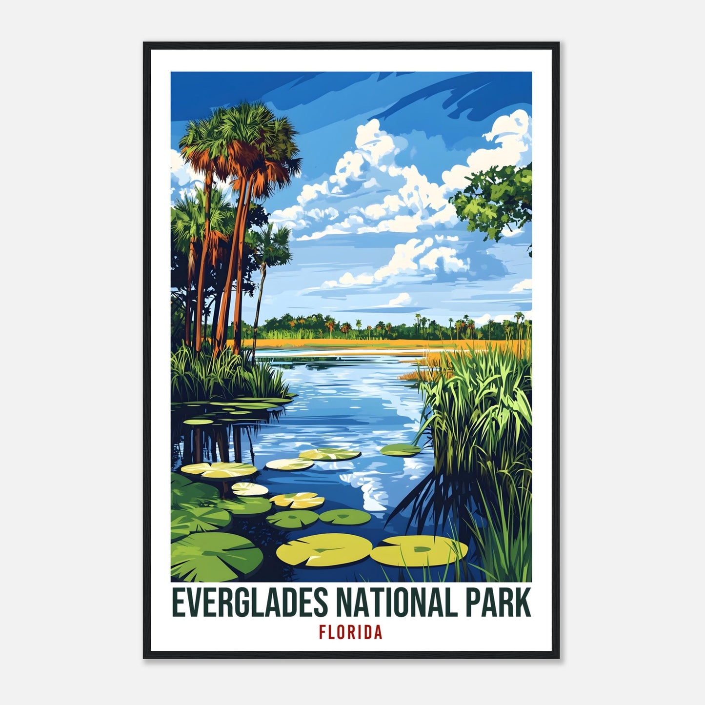 Everglades National Park Florida USA Travel Print Wall Art Wall Hanging Home Décor Everglades Gift Travel Art USA Artwork Travel Poster