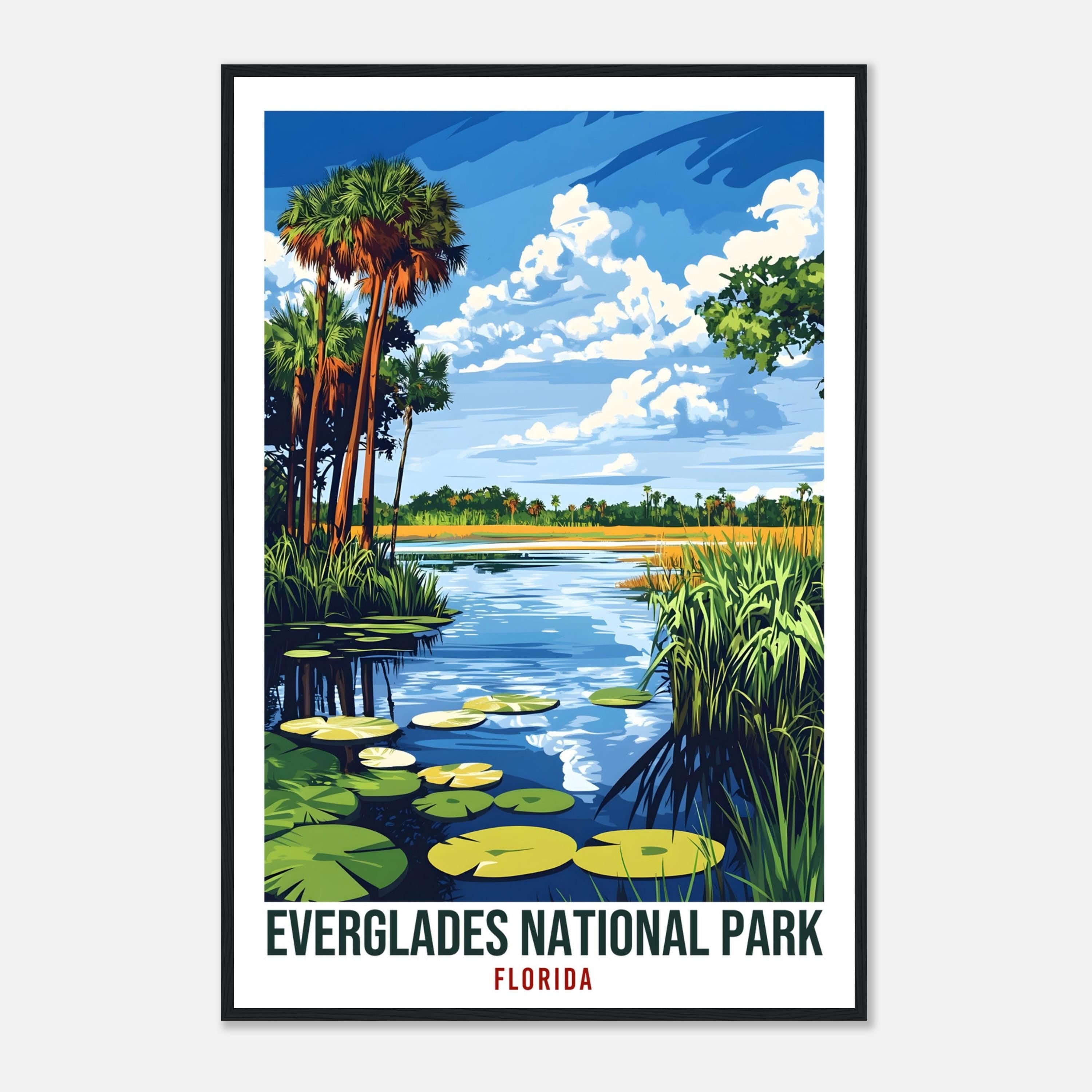 Everglades National Park Florida USA Travel Print Wall Art Wall Hanging Home Décor Everglades Gift Travel Art USA Artwork Travel Poster