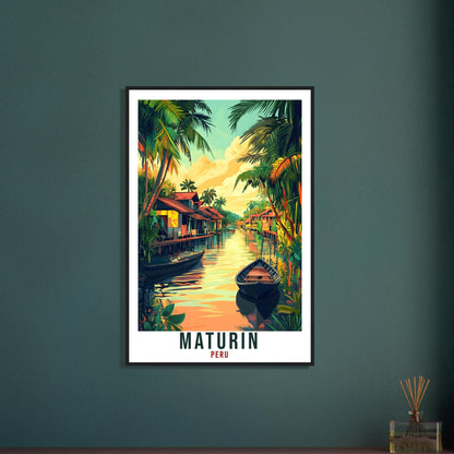Maturin Travel Print Peru Home Decor Maturin Wall Art Gift Wall Hanging Art Lover Maturin Peruvian Artwork Travel Poster Travel Art Peru