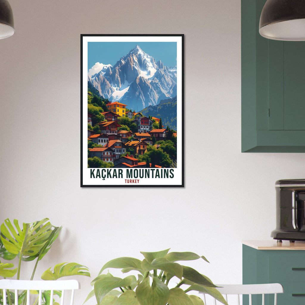 Kaçkar Mountains Travel Print Turkey Home Decor Turkish Wall Art Gift Wall Hanging Art Lover Turkey Artwork Kaçkar Mountains Travel Poster