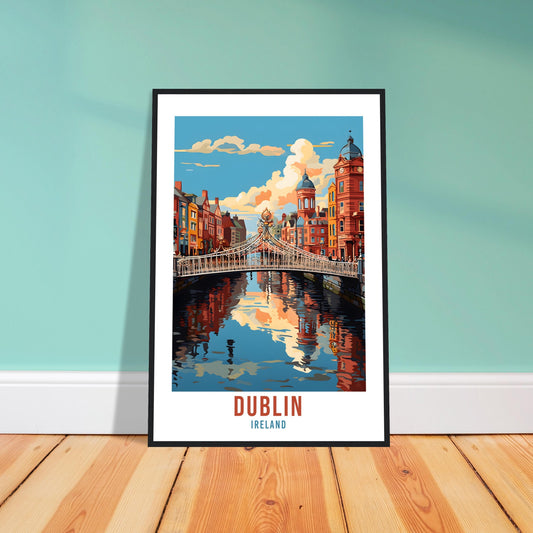 Dublin Ireland Travel Print Wall Art Dublin Wall Hanging Home Décor Dublin Gift Art Lovers Irish Art Lover Gift Liffey Print Dublin City