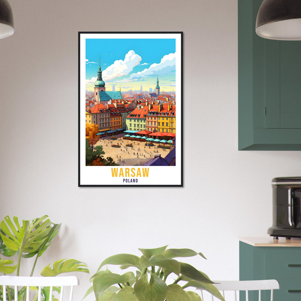 Warsaw Travel Print Wall Art Warsaw Wall Hanging Poland Gift Warsaw Holiday Print Art Print Warsaw Travel Gift Travel Poster Warsaw City Art