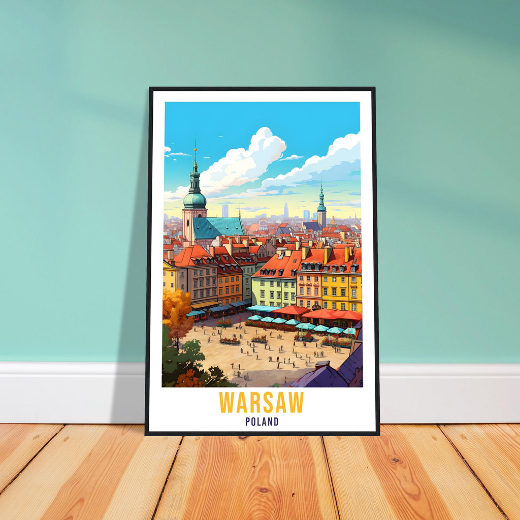 Warsaw Travel Print Wall Art Warsaw Wall Hanging Poland Gift Warsaw Holiday Print Art Print Warsaw Travel Gift Travel Poster Warsaw City Art