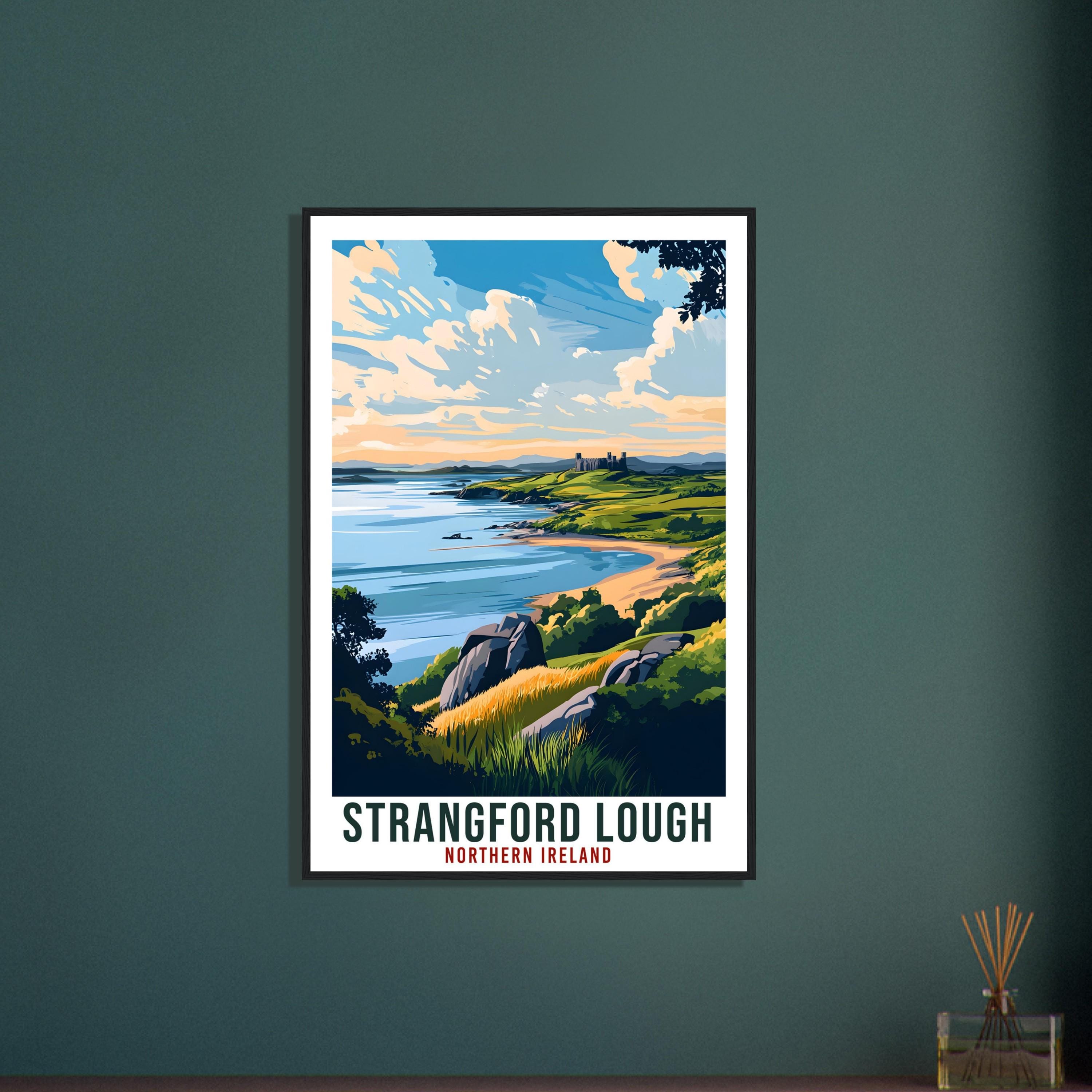 Strangford Lough Travel Print Northern Ireland Home Decor Wall Art Gift Wall Hanging Strangford Lough Irish Artwork Travel Poster NI Art