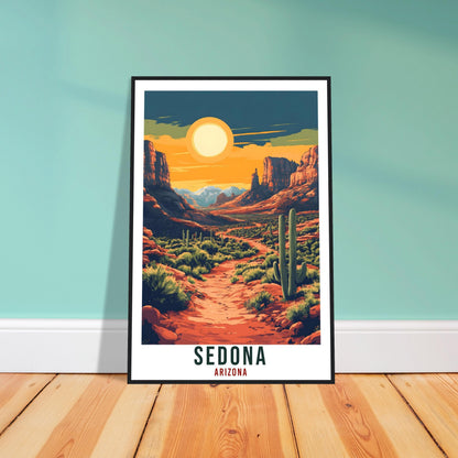 Sedona Travel Print Arizona Home Decor Sedona Wall Art Gift Wall Hanging Art Lover Sedona United States Artwork Travel Poster Travel Art