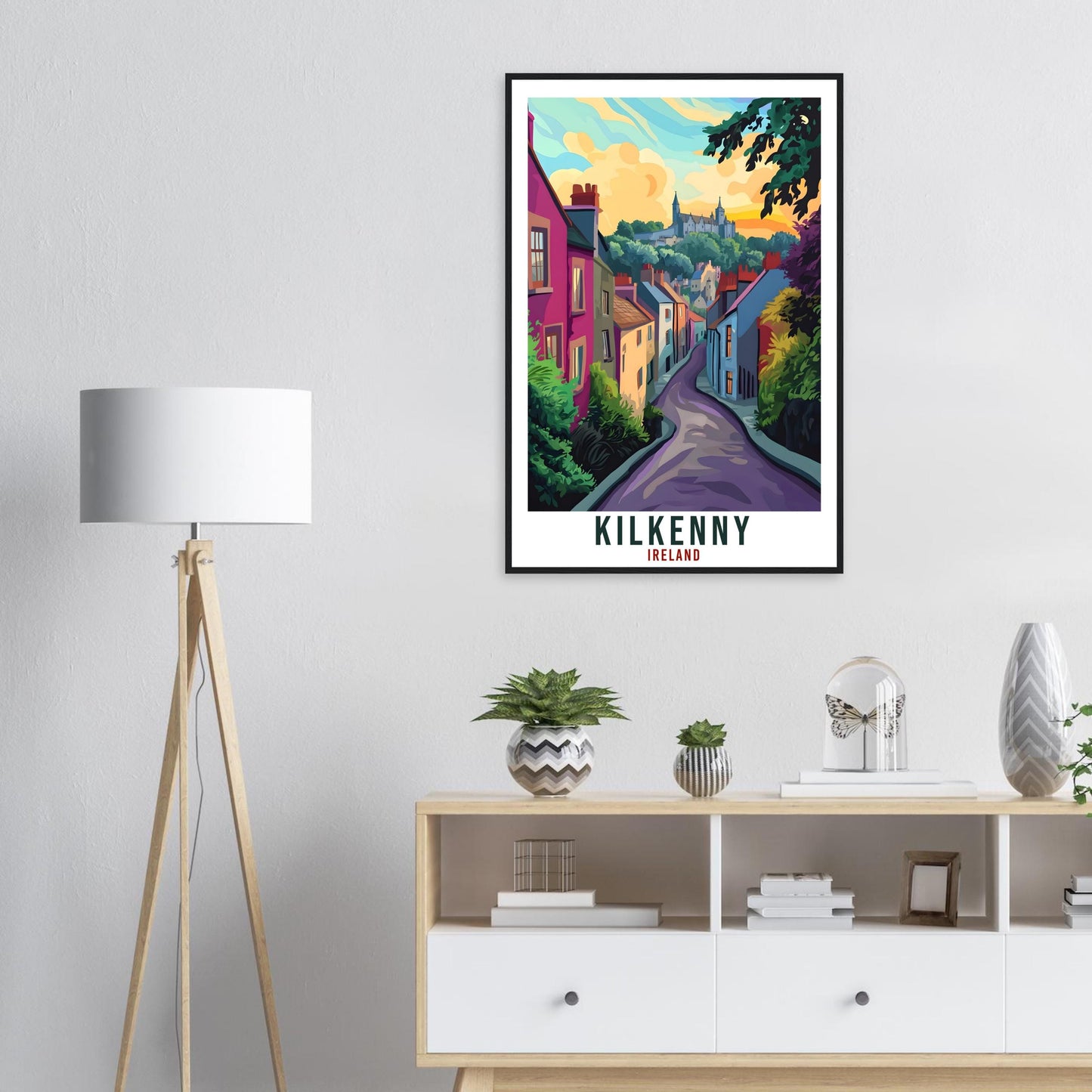 Kilkenny Travel Print Ireland Home Decor Kilkenny Wall Art Gift Wall Hanging Art Lover Kilkenny Irish Artwork Travel Poster Ireland Travel
