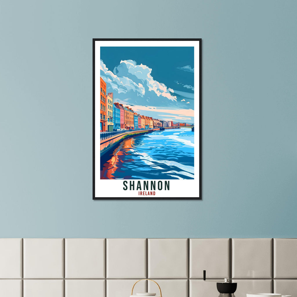 Shannon Travel Print Ireland Wall Art Wall Hanging Home Living Décor Shannon Gift Art Lovers Gift Irish Artwork Gift Ireland Travel Poster