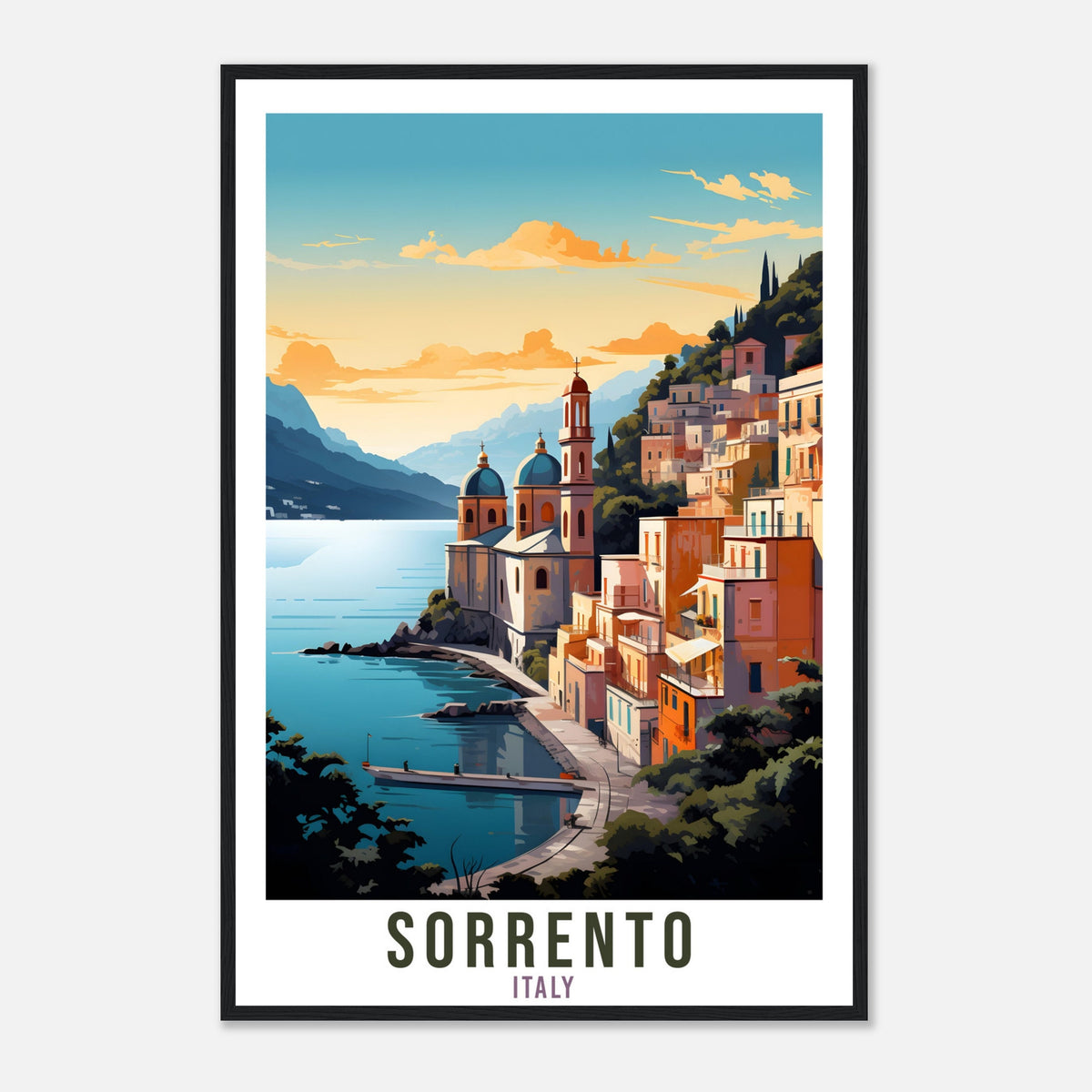 Sorrento Travel Print Wall Art Sorrento Wall Hanging Home Décor Sorrento Gift Art Lovers Italian Artwork Gift Print Sorrento Italian Poster