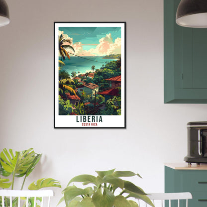 Liberia Costa Rica Travel Print Wall Art Wall Hanging Home Décor Liberia Gift Wall Art Artwork City Travel Art Costa Rica Travel Poster