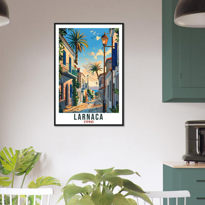 Larnaca Cyprus Travel Print Larnaca Wall Art Wall Hanging Home Décor Larnaca Gift Cyprus Landmark Artwork Gift Cyprus Holiday Travel Poster