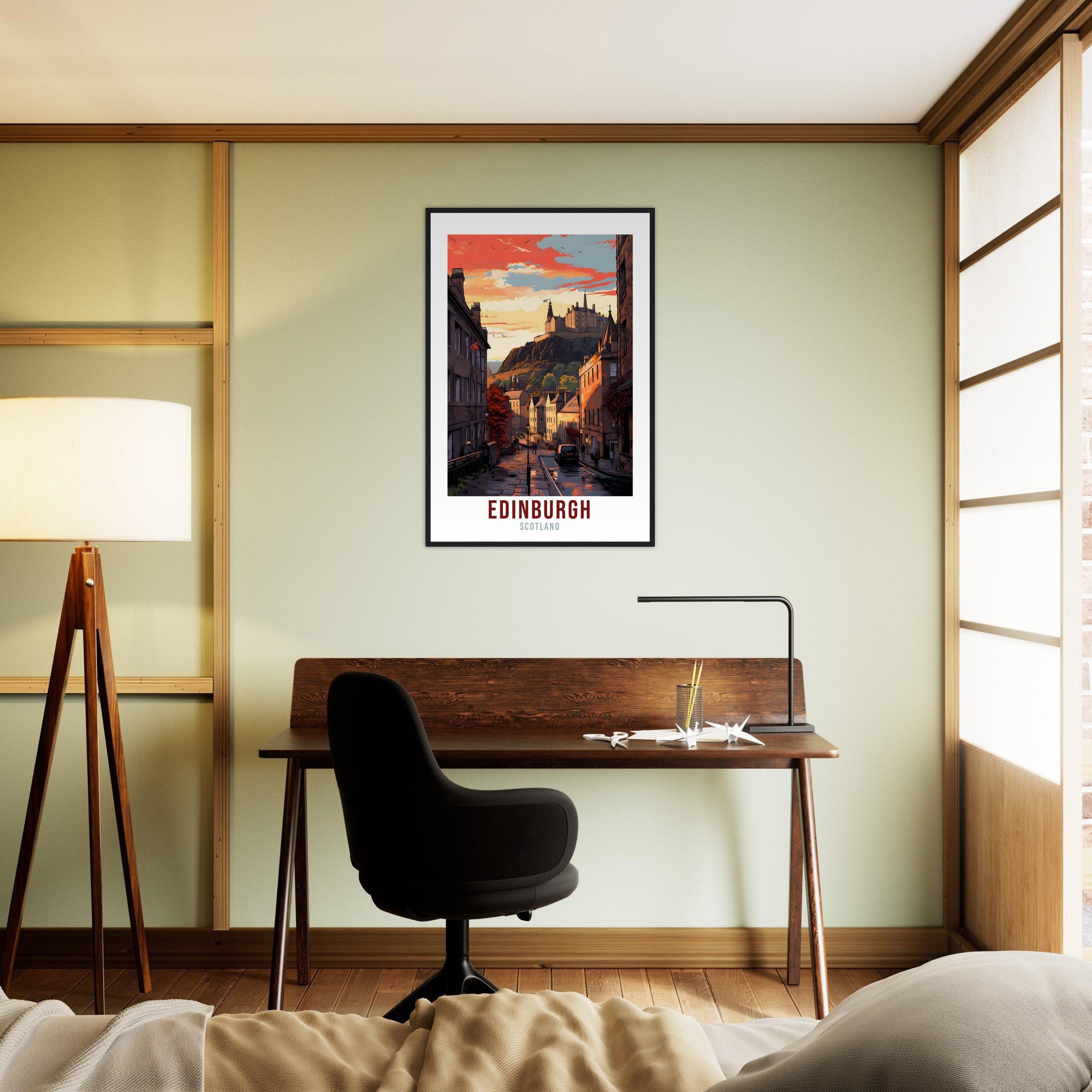 Edinburgh City Print Edinburgh Home Decor Scottish City Art Print Edinburgh Wall Art Scotland Enthusiast Holiday Gift Wall Hanging Edinburgh