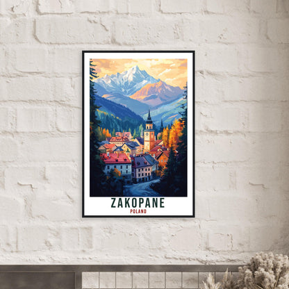 Zakopane Travel Print Poland Home Decor Zakopane Wall Art Gift Wall Hanging Art Lover Zakopane Polish Artwork Travel Poster Poland Travel