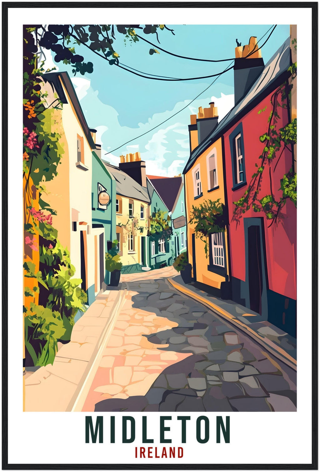 Midleton Travel Print Ireland Home Decor Midleton Wall Art Gift Wall Hanging Art Lover Midleton Irish Artwork Travel Poster Ireland Travel