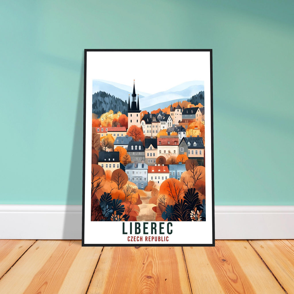 Liberec Travel Print Czechia Home Decor Liberec Wall Art Gift Wall Hanging Art Lover Liberec Czech Republic Artwork Travel Poster Travel Art