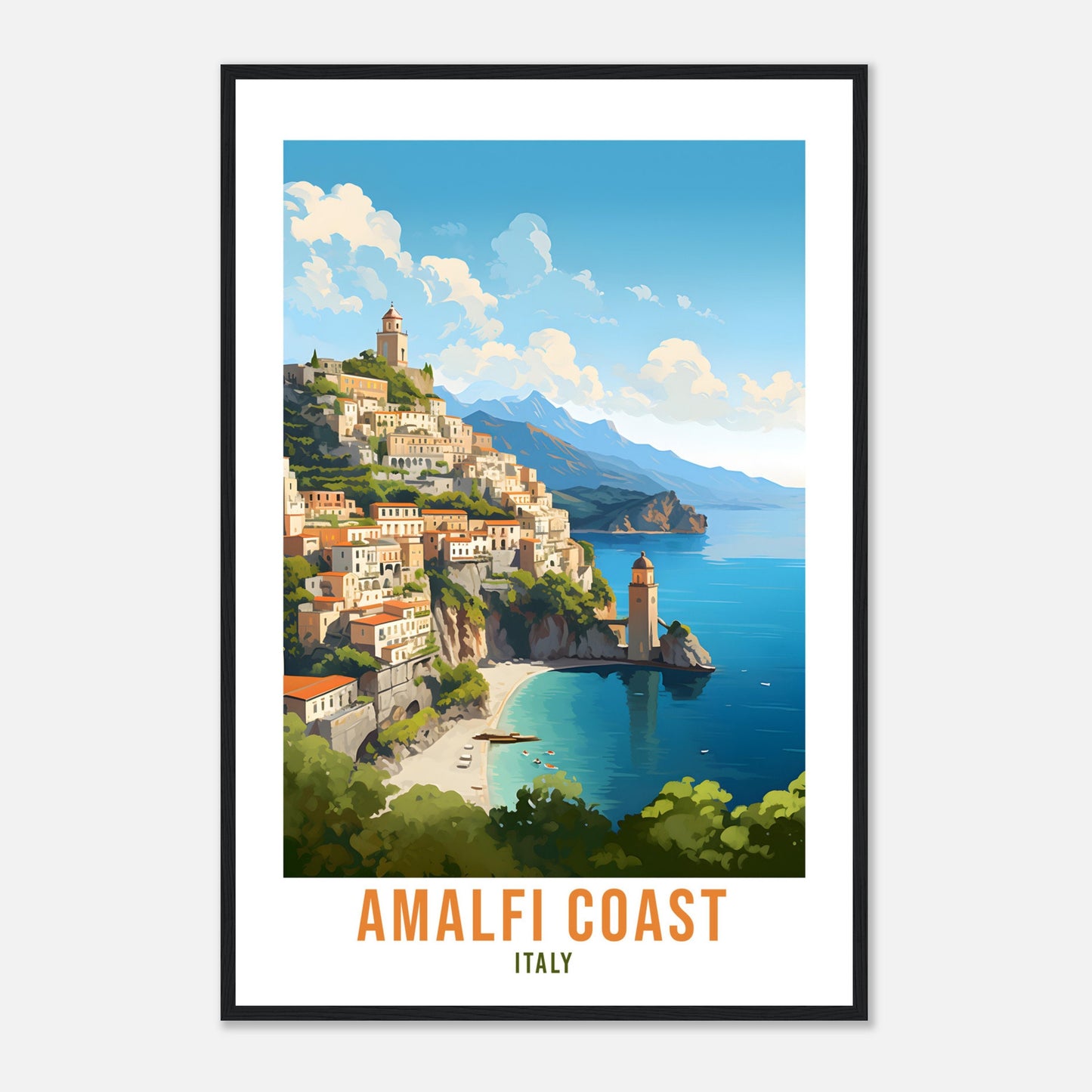 Amalfi Coast Travel Print Wall Art Amalfi Italy Wall Hanging Home Decor Amalfi Gift Art Lovers Wall Art Print Amalfi Italy Art Amalfi Art