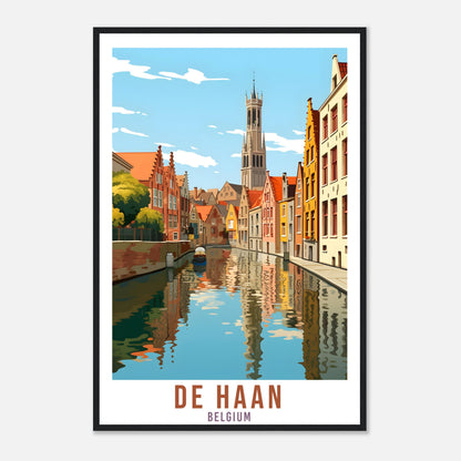 De Haan Travel Print Wall Art De Haan Belgium Home Décor Artwork Wall Hanging De Haan Art Gifts De Haan Belgian Travel Poster Art Lover Gift