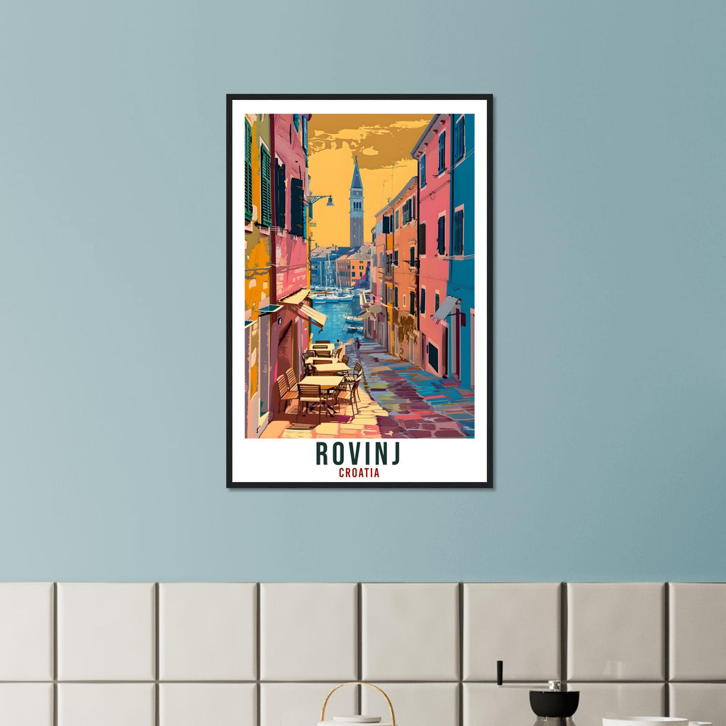 Rovinj Travel Print Croatia Wall Art Wall Hanging Home Décor Rovinj Gift Croatian Landmark Artwork Gift Croatia Holiday Travel Poster Rovinj