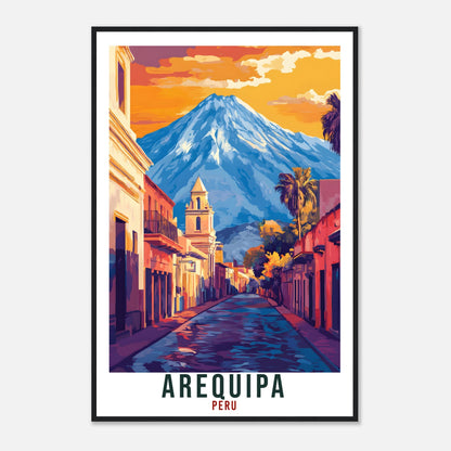 Arequipa Travel Print Peru Home Decor Arequipa Wall Art Gift Wall Hanging Art Lover Arequipa Peruvian Artwork Travel Poster Travel Art Peru