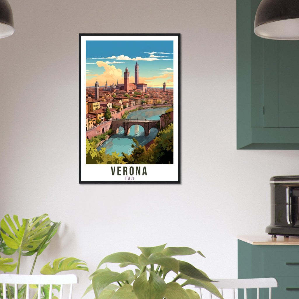 Verona Italy Travel Print Wall Art Verona Wall Hanging Home Décor Verona Gift Art Lovers Italian Artwork Gift Print Verona Landmark Poster