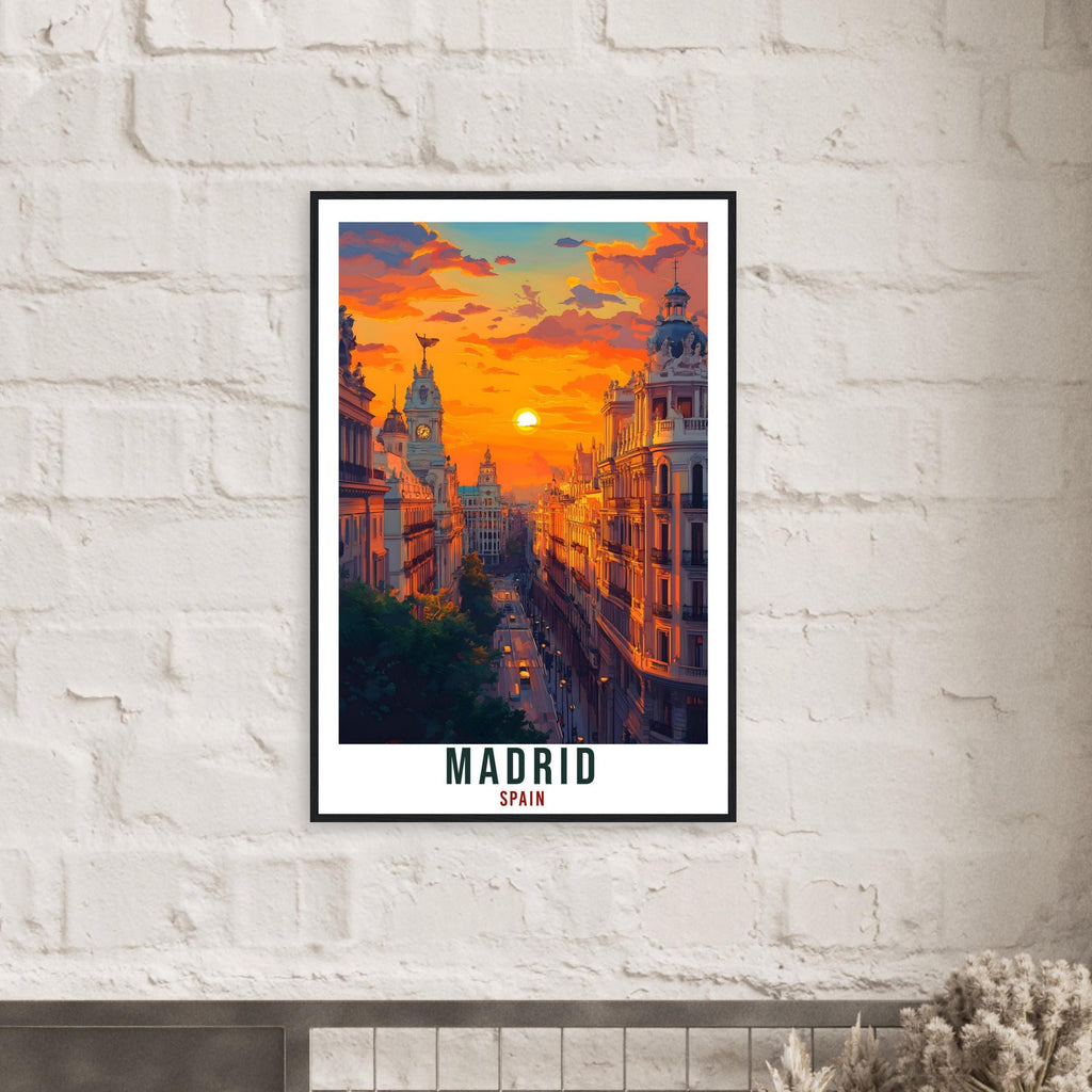 Madrid Travel Print Spain Home Decor Madrid Wall Art Gift Wall Hanging Art Lover Madrid City Art Spain Artwork Travel Poster Travel Artwork