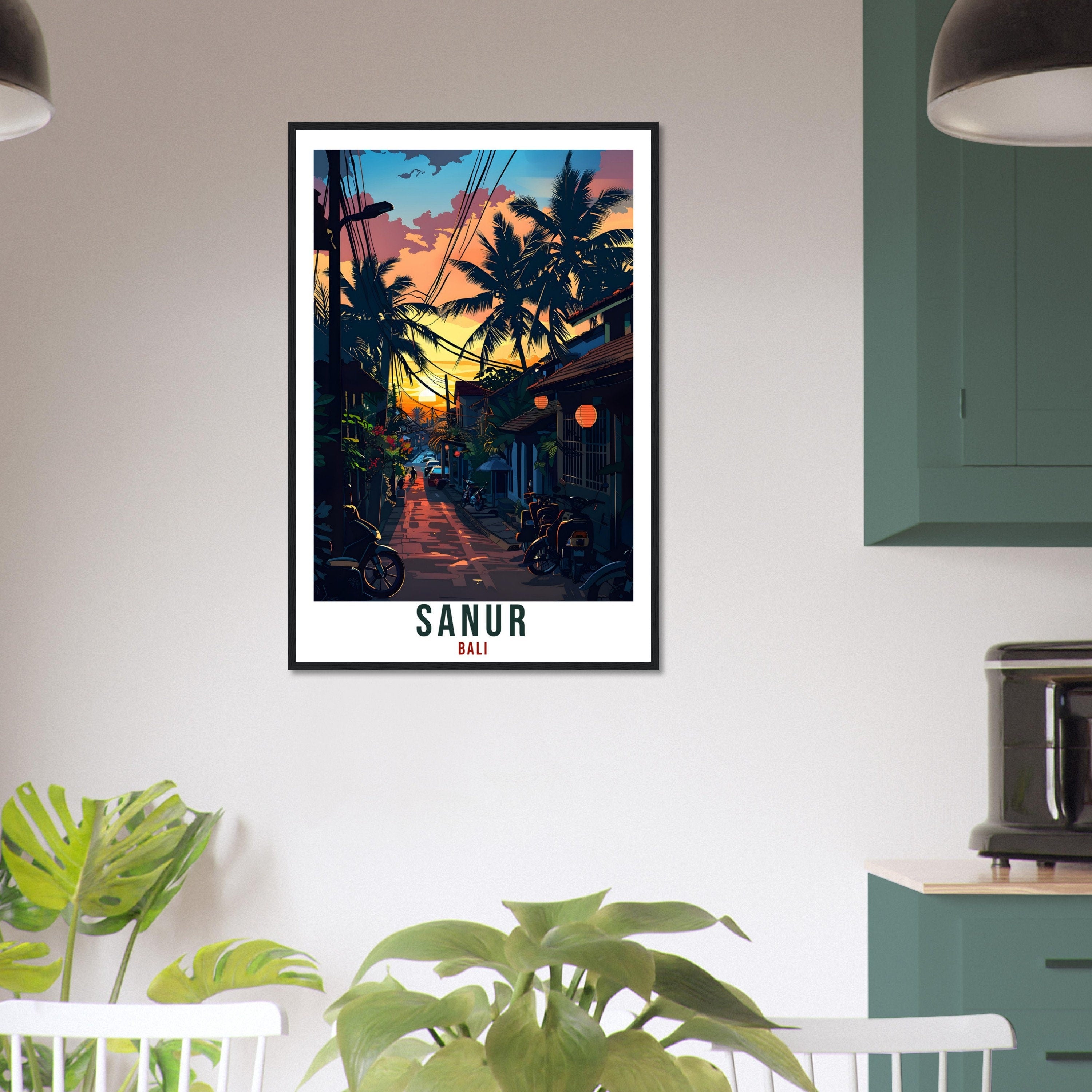 Sanur Bali Travel Print Bali Wall Art Wall Hanging Home Décor Sanur Gift Landmark Artwork Travel Art Lovers Indonesia Sanur Travel Poster