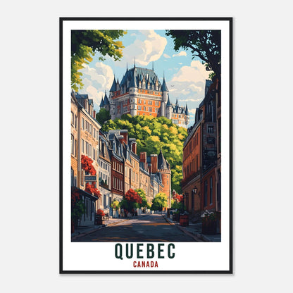 Quebec City Travel Print Canada Home Decor Quebec Wall Art Gift Wall Hanging Art Lover Quebec Canadian Artwork Travel Poster Canada Artwork