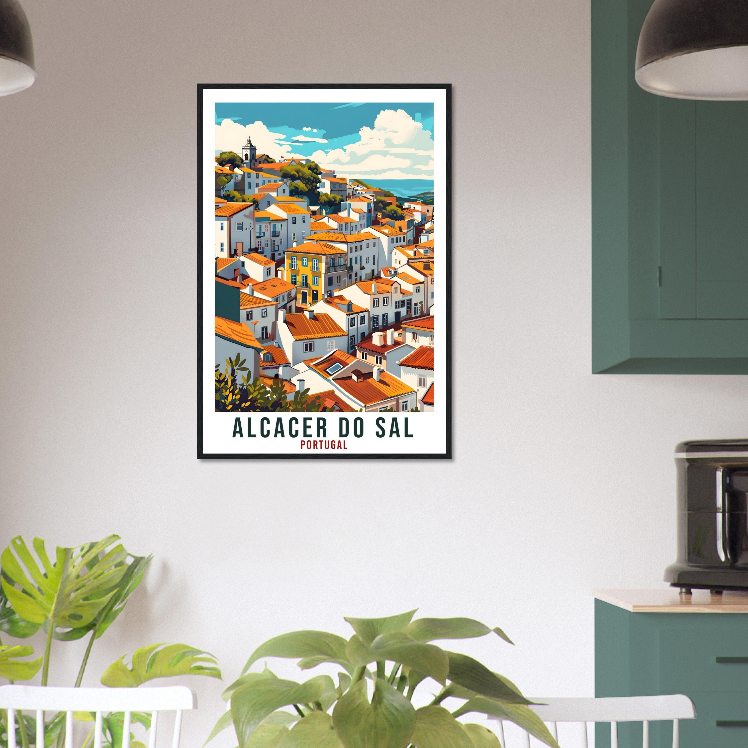 Alcacer Do Sal Travel Print Portugal Wall Art Wall Hanging Home Décor Alcacer Do Sal Gift Portugal Landmark Artwork Portugal Travel Poster