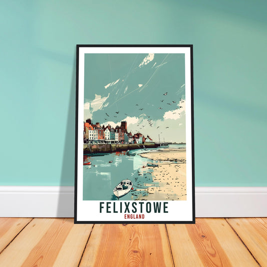 Felixstowe Travel Print Wall Art Wall Hanging Home Living Décor Felixstowe Gift Art Lovers Gift UK Artwork Gift Print England Travel Poster