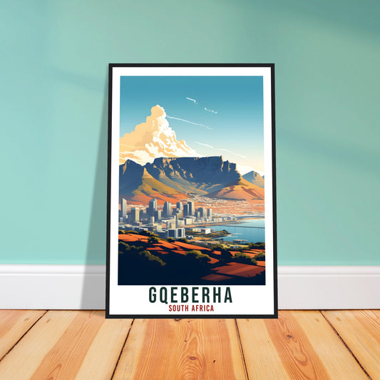 Gqeberha South Africa Travel Print Wall Art Hanging Home Décor Gqeberha Gift Art Lovers Artwork Gift Print South African Landmark Poster