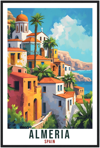 Almeria Travel Print Spain Home Decoration Almeria Spanish City Wall Art Gift Wall Hanging Art Lover Spain Artwork Almeria Travel Poster