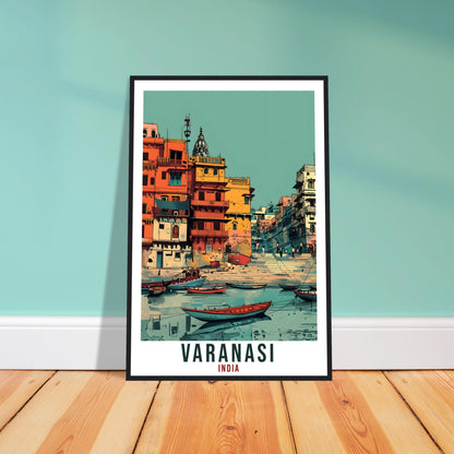 Varanasi Travel Print India Home Decoration Wall Art Gift Wall Hanging Art Lover Indian Artwork India Varanasi Travel Poster Cityscape Print