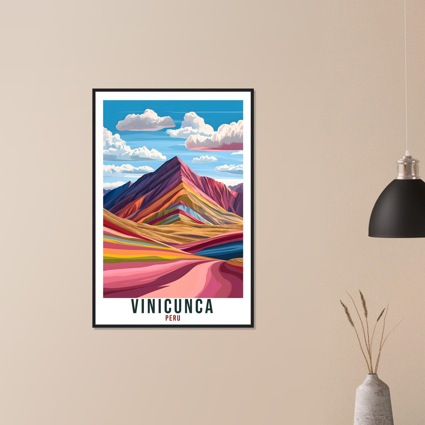 Vinicunca Travel Print Peru Home Decor Vinicunca Wall Art Gift Wall Hanging Art Lover Vinicunca Peruvian Artwork Travel Poster Travel Art