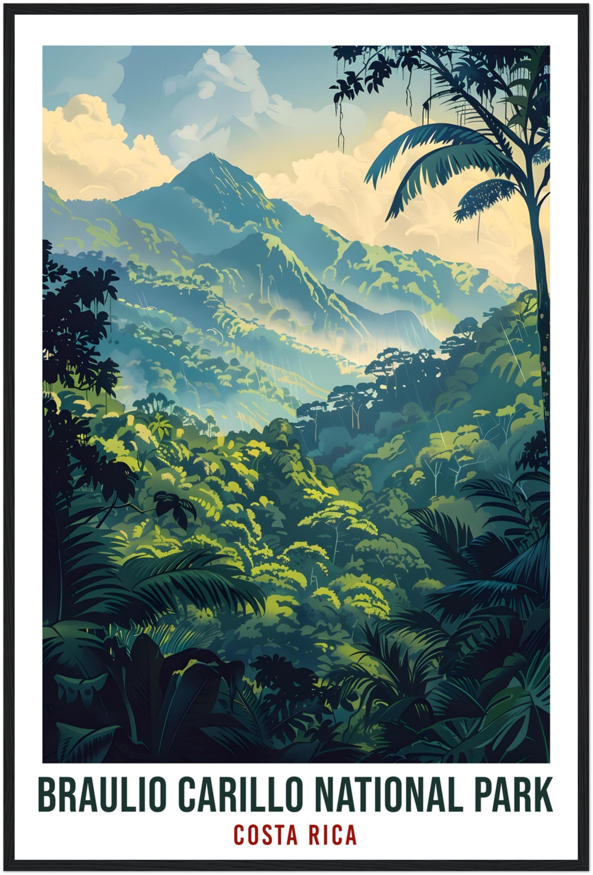 Braulio Carillo National Park Costa Rica Travel Print Wall Art Wall Hanging Décor Braulio Carillo Artwork Travel Art CostaRica Travel Poster