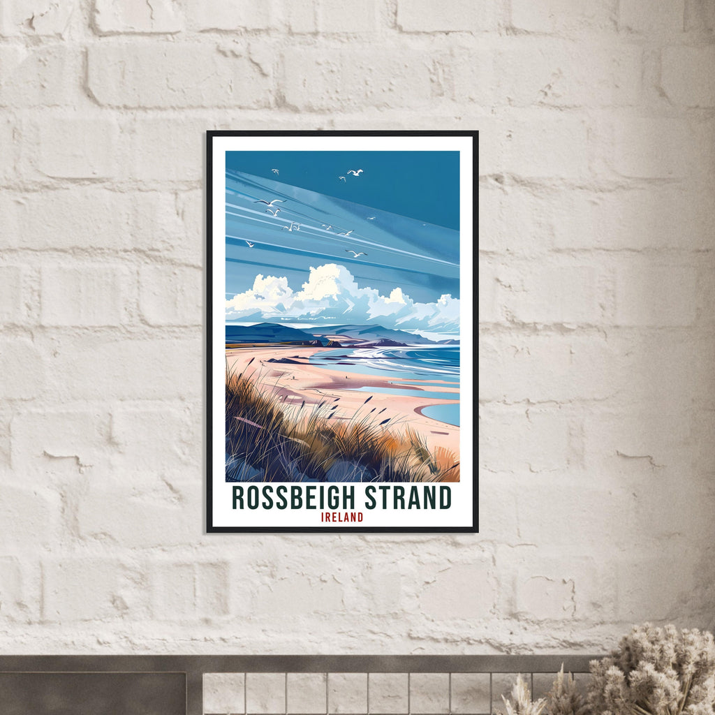 Rossbeigh Strand Travel Print Ireland Wall Art Wall Hanging Décor Rossbeigh Gift Art Lovers Gift Co Kerry Artwork Gift Ireland Travel Poster