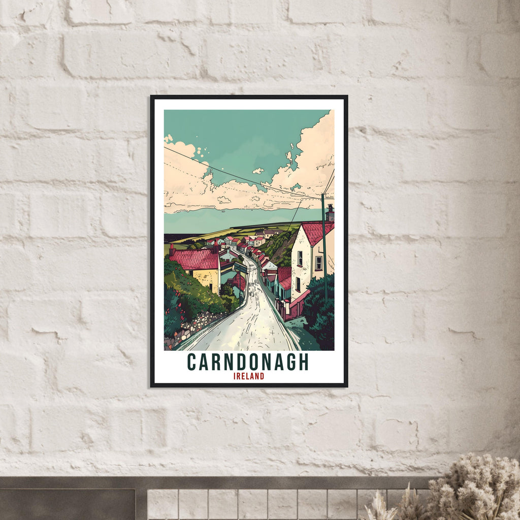 Carndonagh Travel Print Ireland Wall Art Wall Hanging Home Décor Carndonagh Gift Art Lovers Gift Irish Artwork Gift Ireland Travel Poster