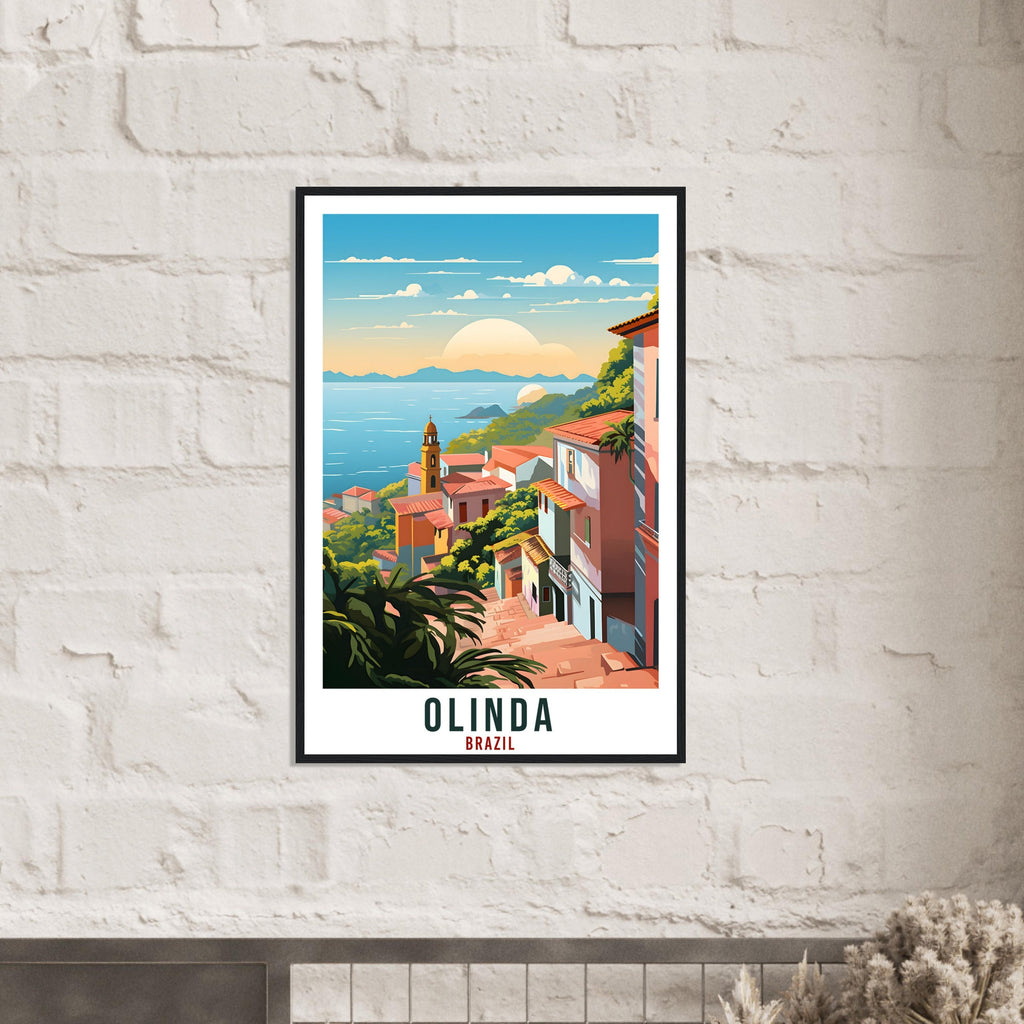 Olinda Travel Print Wall Art Olinda Brazil Wall Hanging Artwork Olinda Art Gifts Olinda Travel Poster Brazil Home Decor Art Lovers Gift