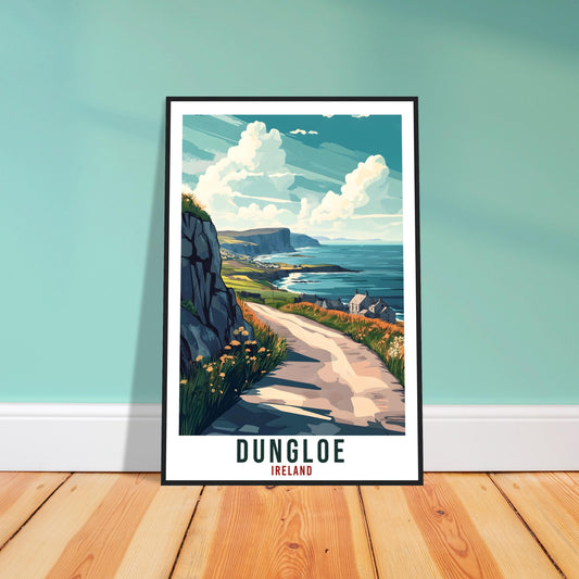 Dungloe Travel Print Ireland Home Decor Dungloe Wall Art Gift Wall Hanging Art Lover Dungloe Irish Artwork Travel Poster Ireland Travel Art