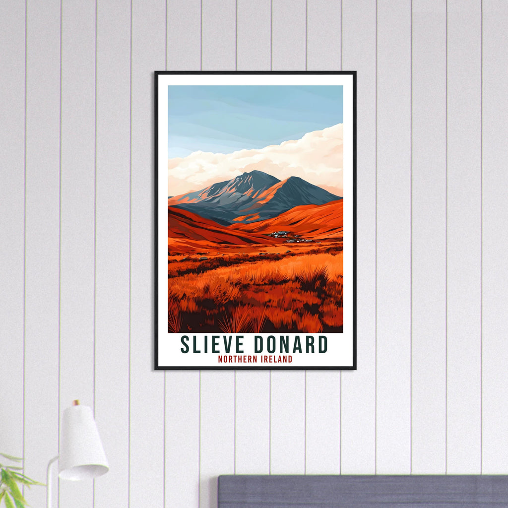 Slieve Donard Travel Print Northern Ireland Home Decor Mourne Mountains Wall Art Wall Hanging Irish Artwork Travel Poster Slieve Donard Art