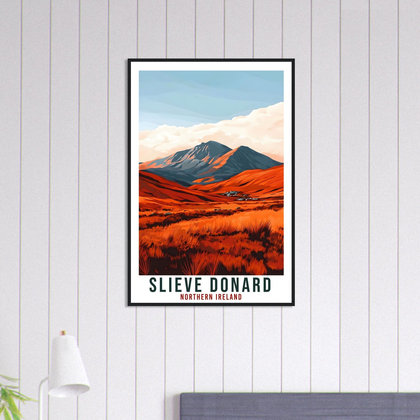Slieve Donard Travel Print Northern Ireland Home Decor Mourne Mountains Wall Art Wall Hanging Irish Artwork Travel Poster Slieve Donard Art