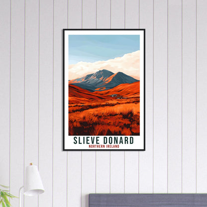 Slieve Donard Travel Print Northern Ireland Home Decor Mourne Mountains Wall Art Wall Hanging Irish Artwork Travel Poster Slieve Donard Art
