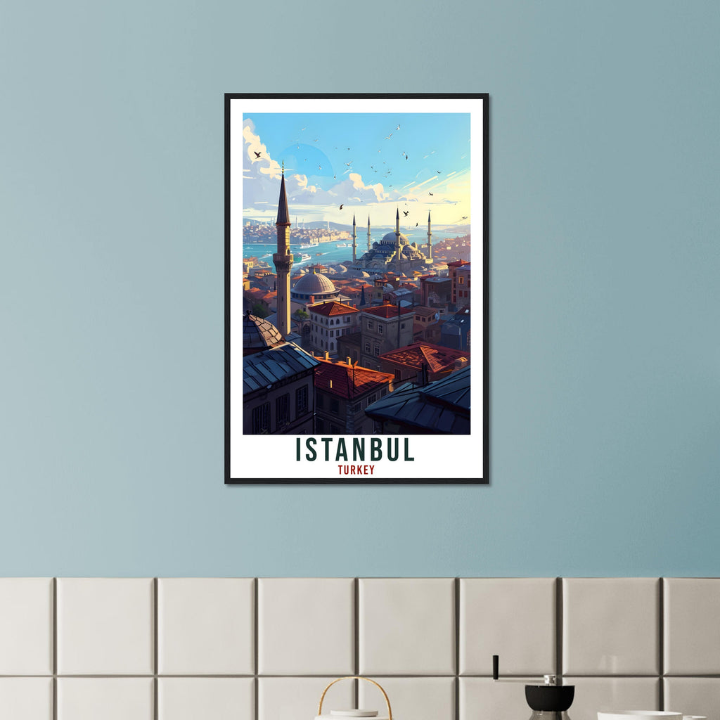 Istanbul Travel Print Wall Art Istanbul Turkey Wall Hanging Artwork Istanbul Art Gifts Istanbul Travel Poster Turkey Decor Art Lovers Gift
