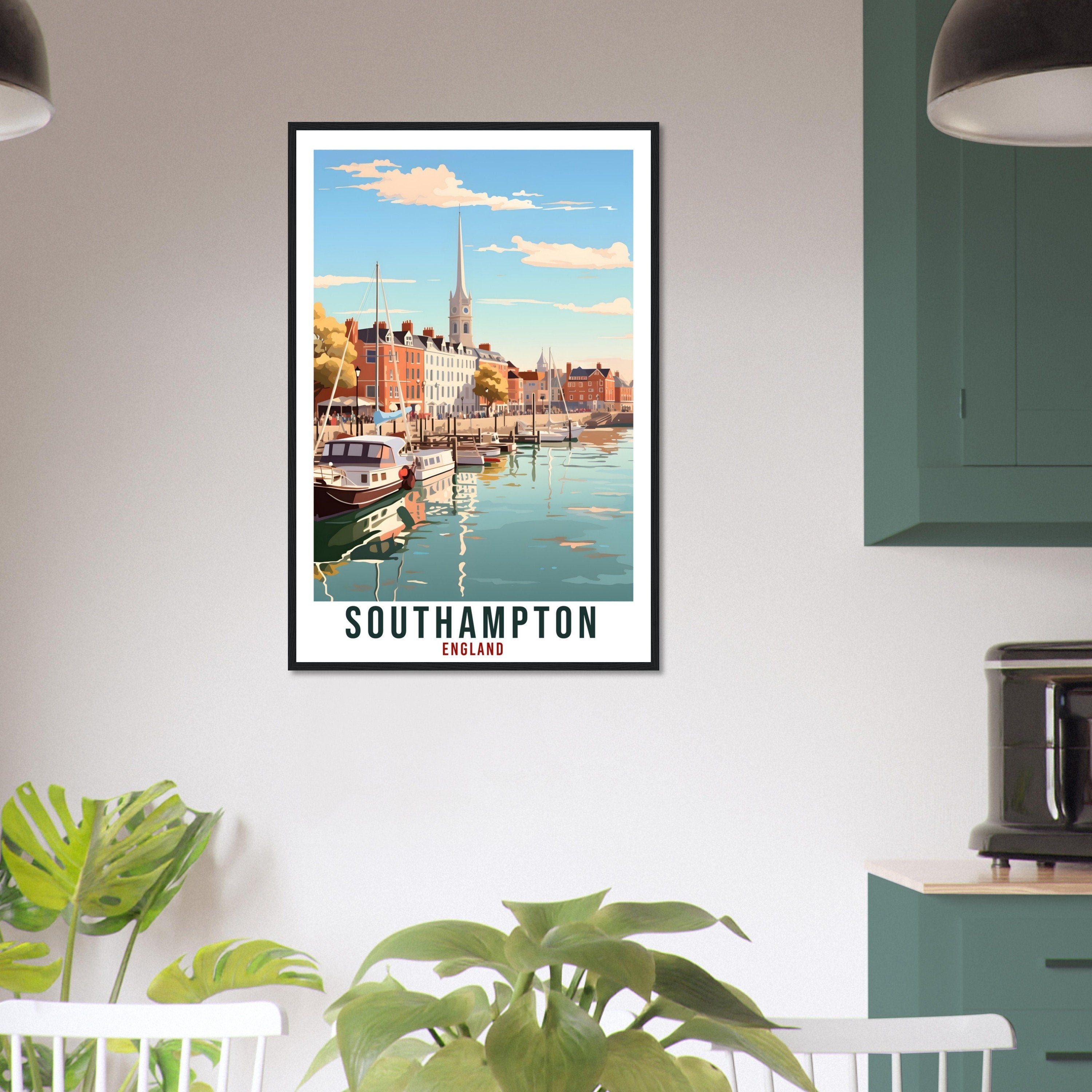 Southampton Travel Print Wall Art Wall Hanging Home Living Décor Southampton Gift Art Lovers Gift Artwork Gift Print England Travel Poster