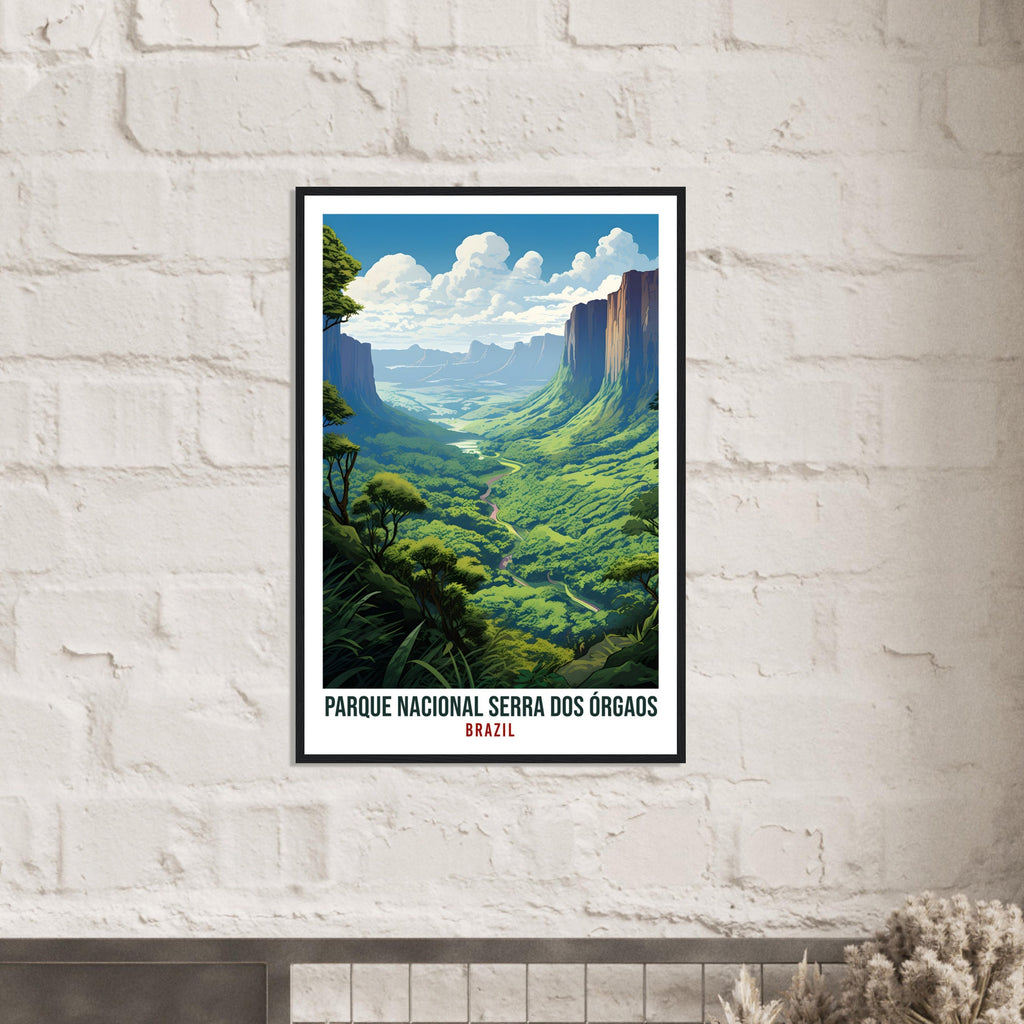 Serra Dos Orgaos Travel Print Wall Art Serra Dos Orgaos Brazil Wall Hanging Artwork Art Gift Serra Dos Orgaos Travel Poster Brazil Art Lover