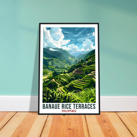 Banaue Rice Terraces Philippines Travel Print Wall Art Wall Hanging Home Décor Banaue Gift Artwork Travel Art Philippines Travel Poster