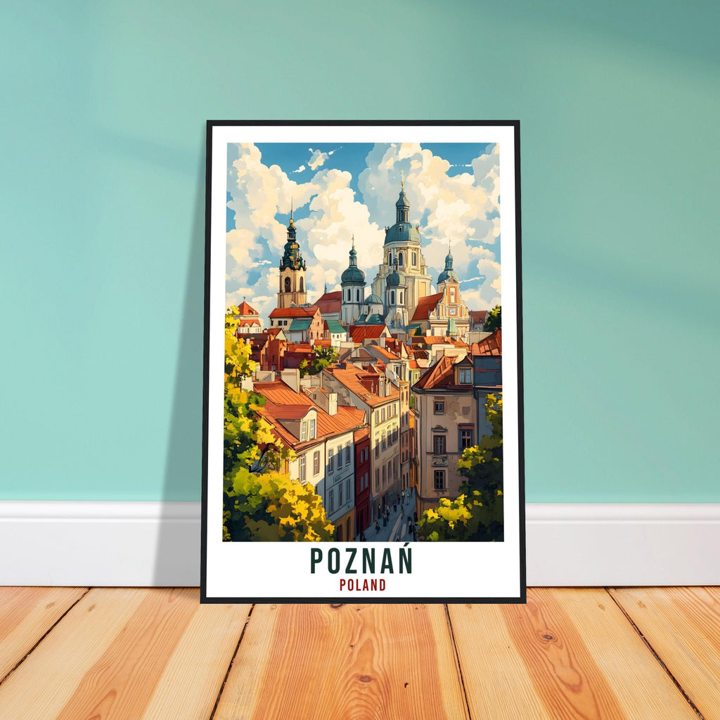 Poznań Travel Print Poland Home Decor Poznań Wall Art Gift Wall Hanging Art Lover Poznań Polish Artwork Travel Poster Poland Travel Art