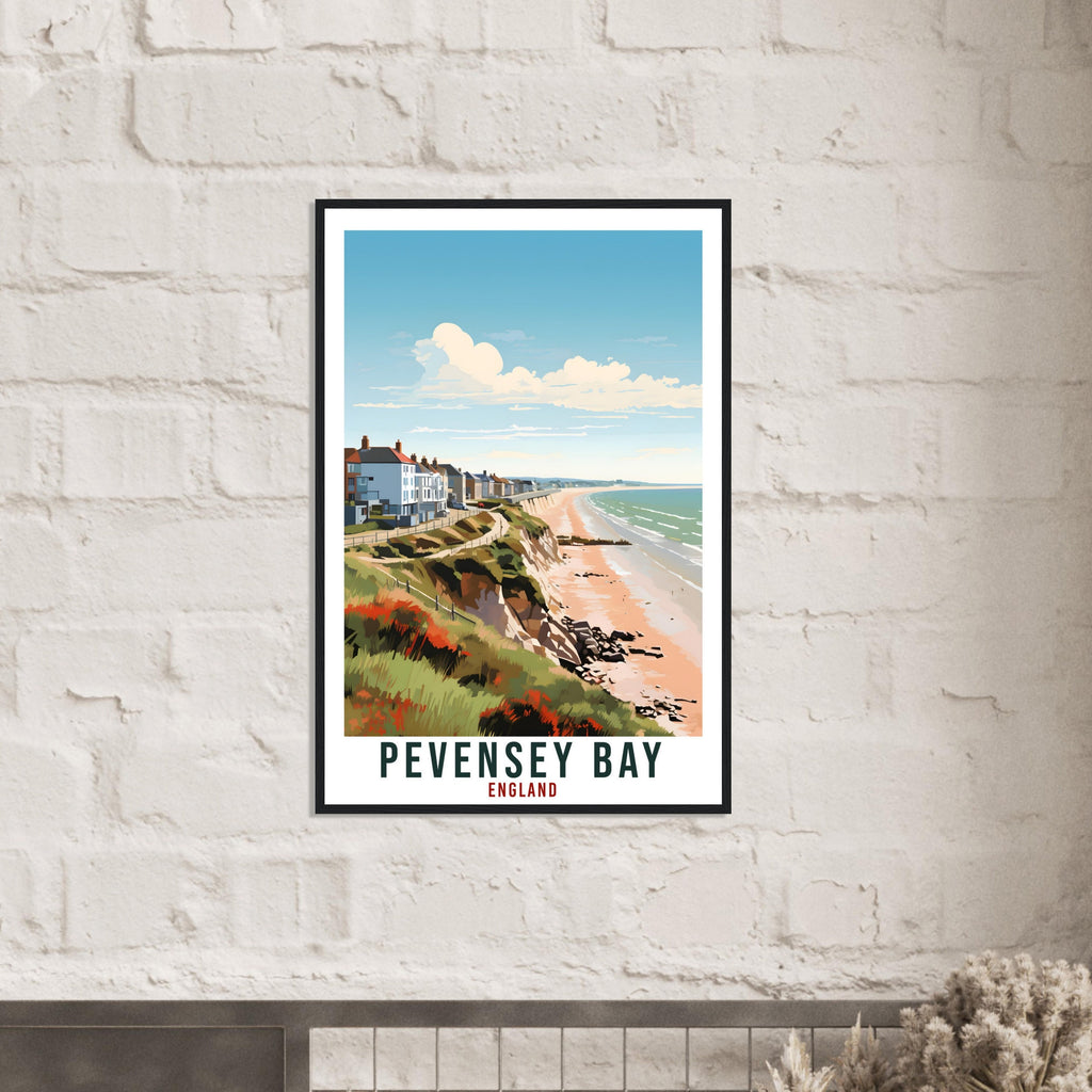 Pevensey Bay Travel Print Wall Art Wall Hanging Home Living Décor Pevensey Bay Gift Art Lovers UK Artwork Gift Print England Travel Poster