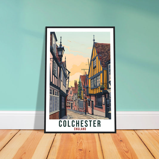 Colchester Travel Print England Home Decoration Wall Art Gift Wall Hanging Art Lover English Artwork Colchester UK Travel Poster Print