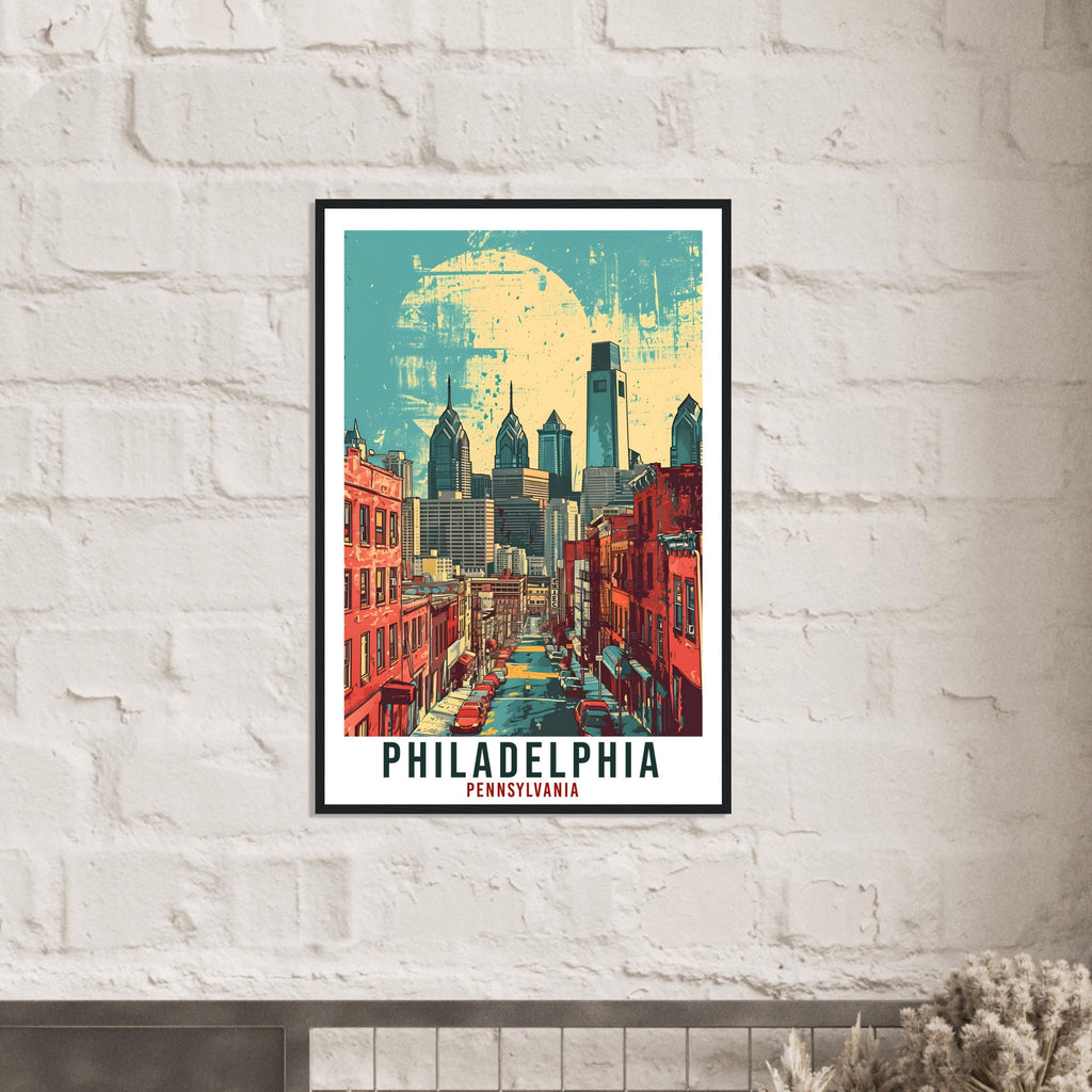 Philadelphia Travel Print Pennsylvania Wall Art Philadelphia Travel Poster Wall Art Philadelphia Art Lovers Gift Philadelphia Travel Art
